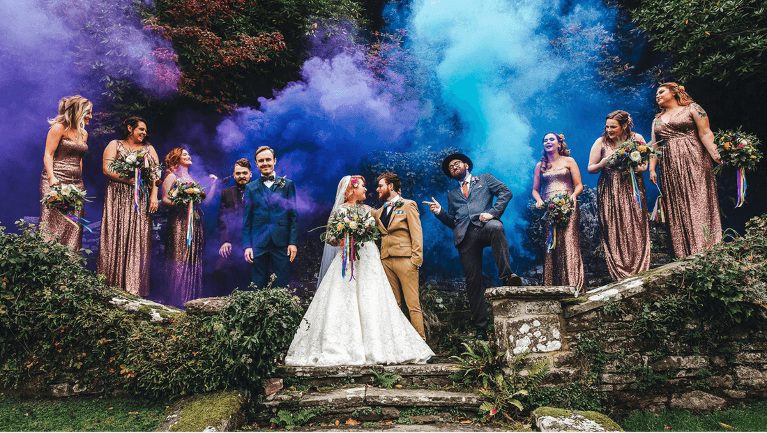 How to Use Smoke Bombs for Weddings, Gender Reveals, and Photoshoots