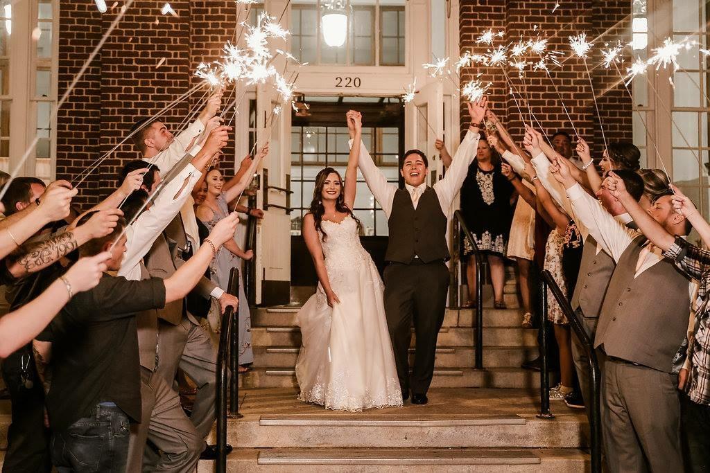 Unforgettable Wedding Sparkler Display 
