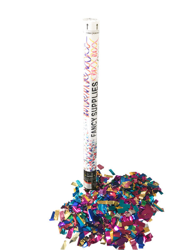 30 inch Confetti Cannon Metallic Multi-Color