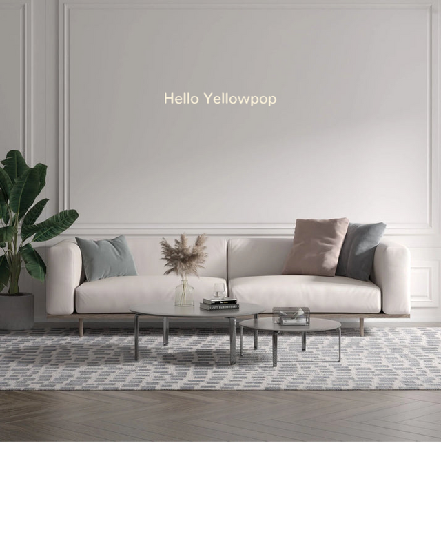 Custom text: Hello Yellowpop