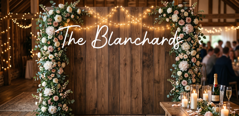 Custom text: The Blanchards