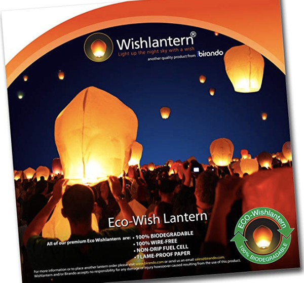  The Original Sky Lanterns American Stars and Stripes Eco 5 Pack 