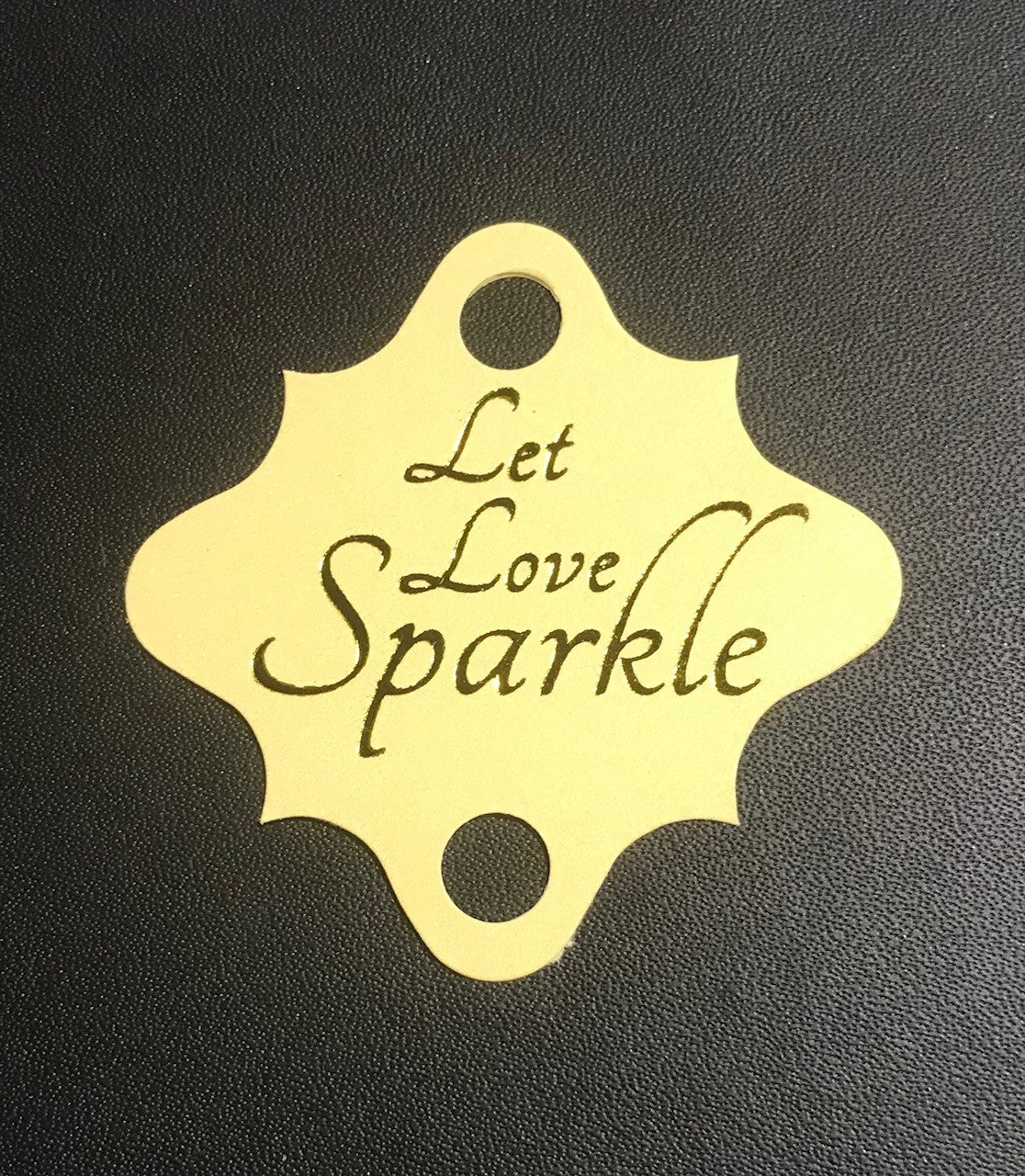 'Let Love Sparkle' Wedding Tags on Light Kraft. (pack of 24)