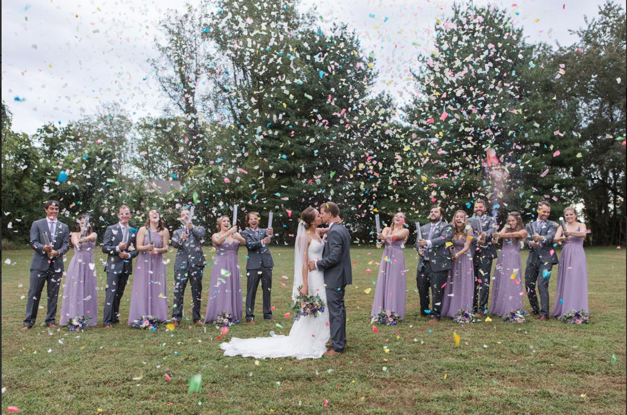 12 inch  Confetti Cannon Multi Color 