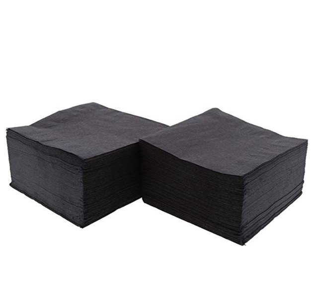 Black Beverage Napkin 2 Ply Paper cocktail drink bar wedding