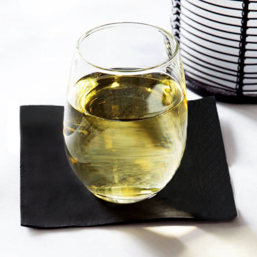 Black Beverage Napkin 2 Ply Paper cocktail drink bar wedding