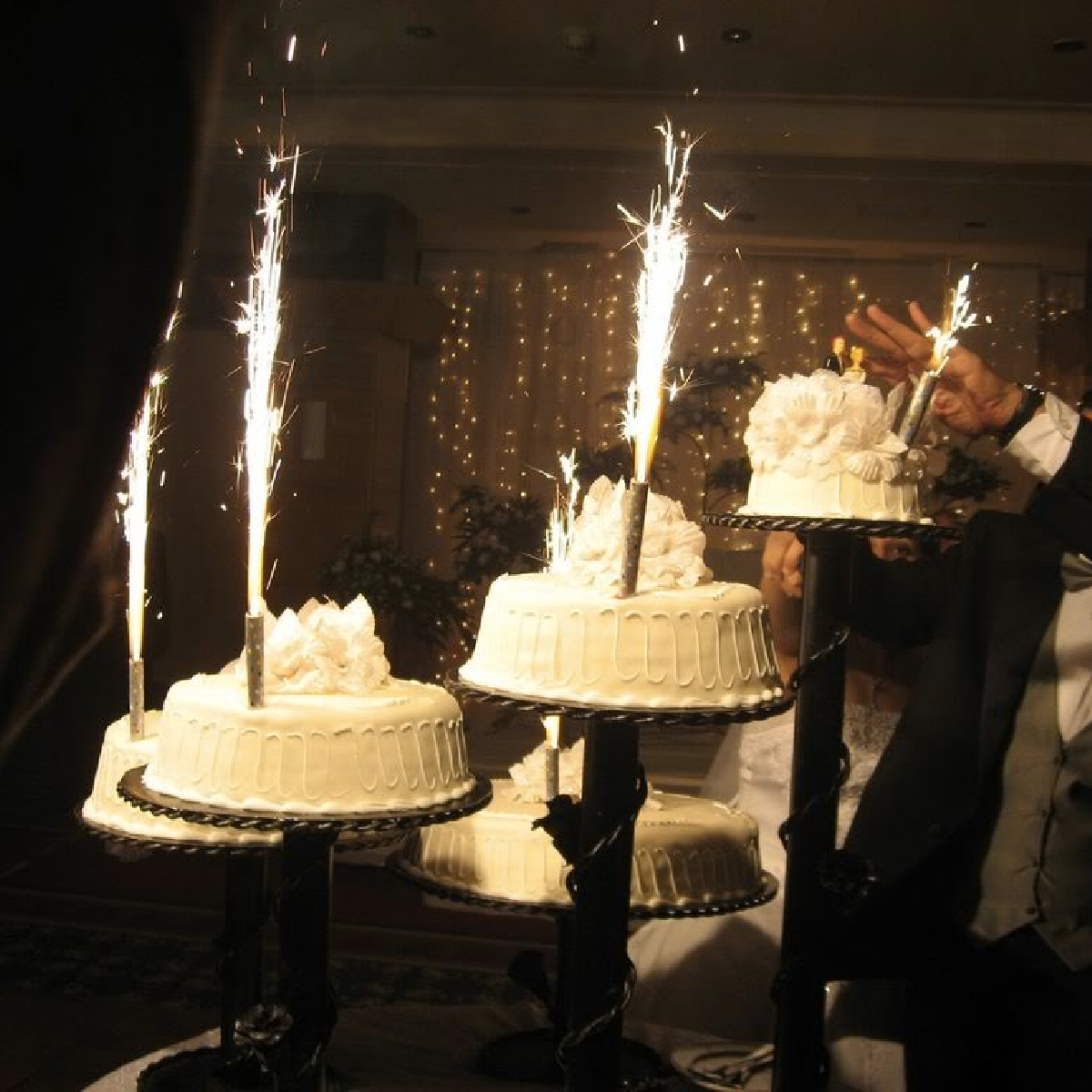 sparklers for cake