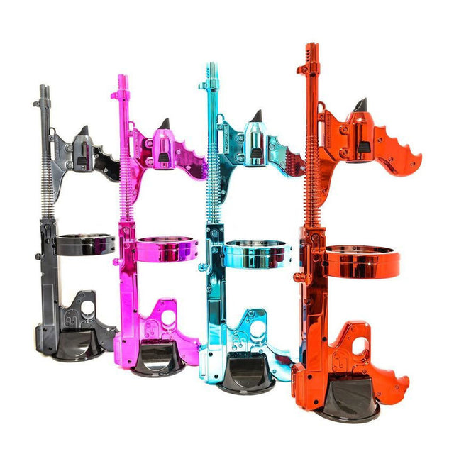 four champagne guns in different colors