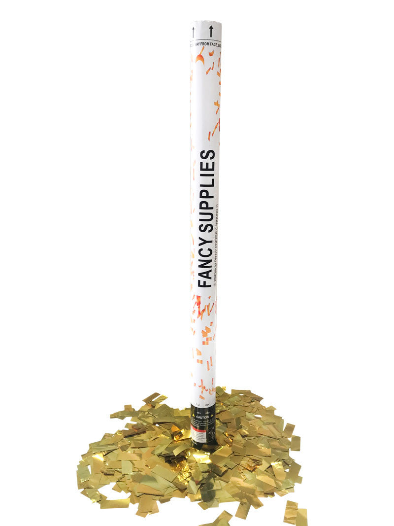 30 inch Confetti Cannon Metallic Gold