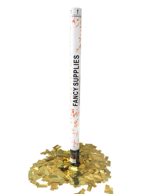 30" Confetti Cannon - Metallic Gold