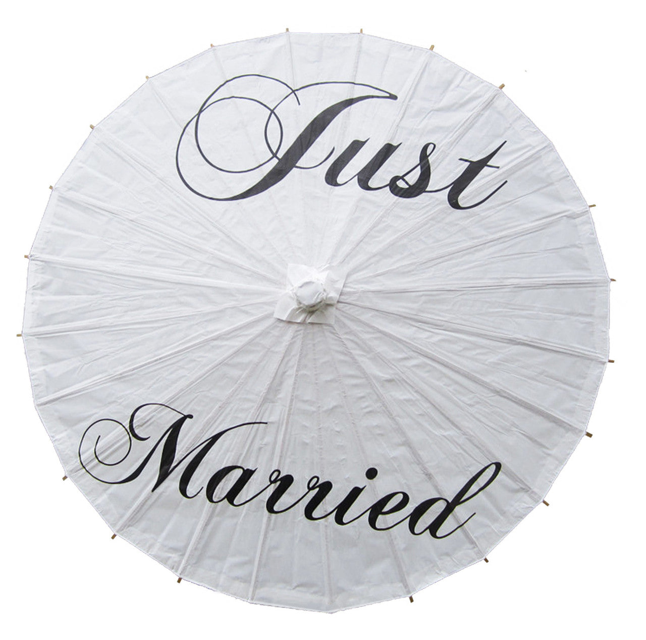 Just Married Paper Umbrella Wedding Parasol Traditional Chinese Paper Parasol for Wedding Decoration