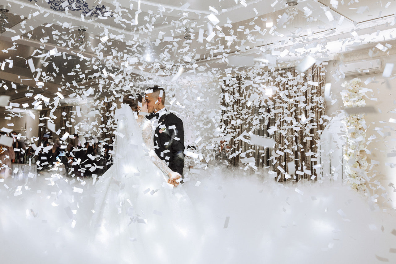 30 inch Confetti Cannon Metallic Silver