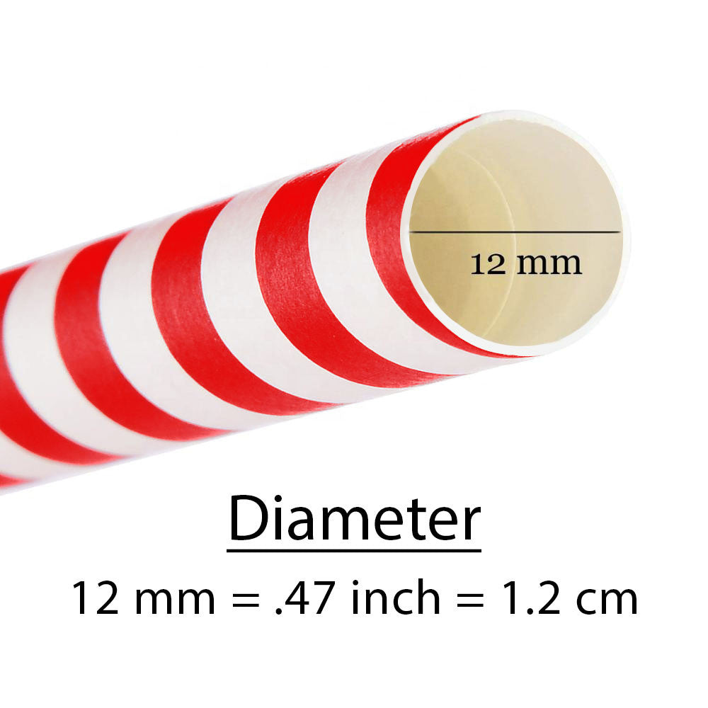 Jumbo Paper Drinking Straws 12mm Wide Biodegradable straws 