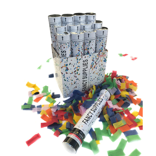 12 inch  Confetti Cannon Multi Color 