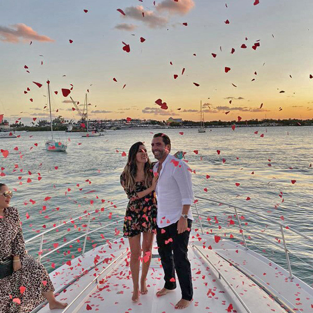 12 inch Confetti Cannon Red Hearts