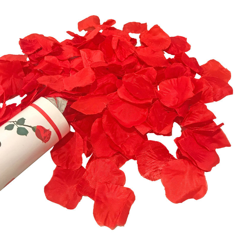 12 inch Confetti Cannon Artificial Red Rose Petals
