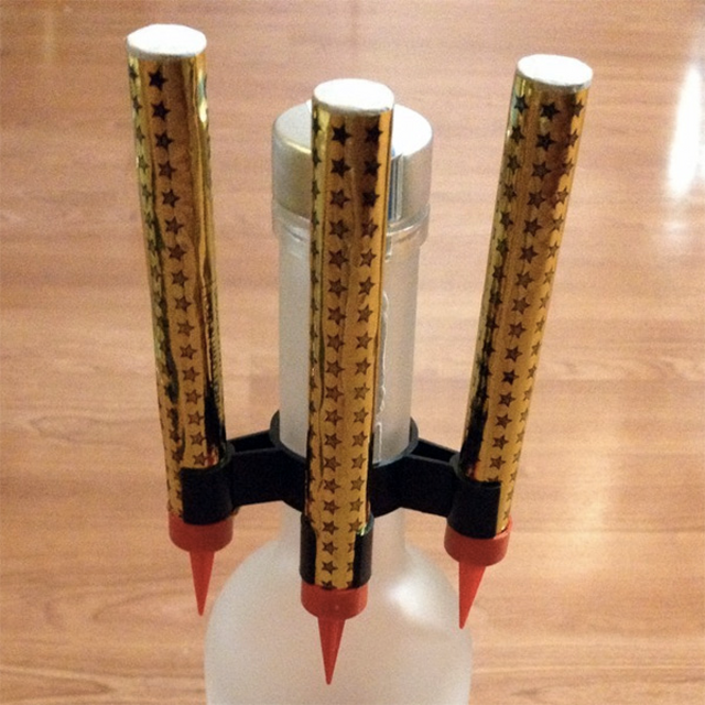 Bottle Sparkler Safety Clip - Triple