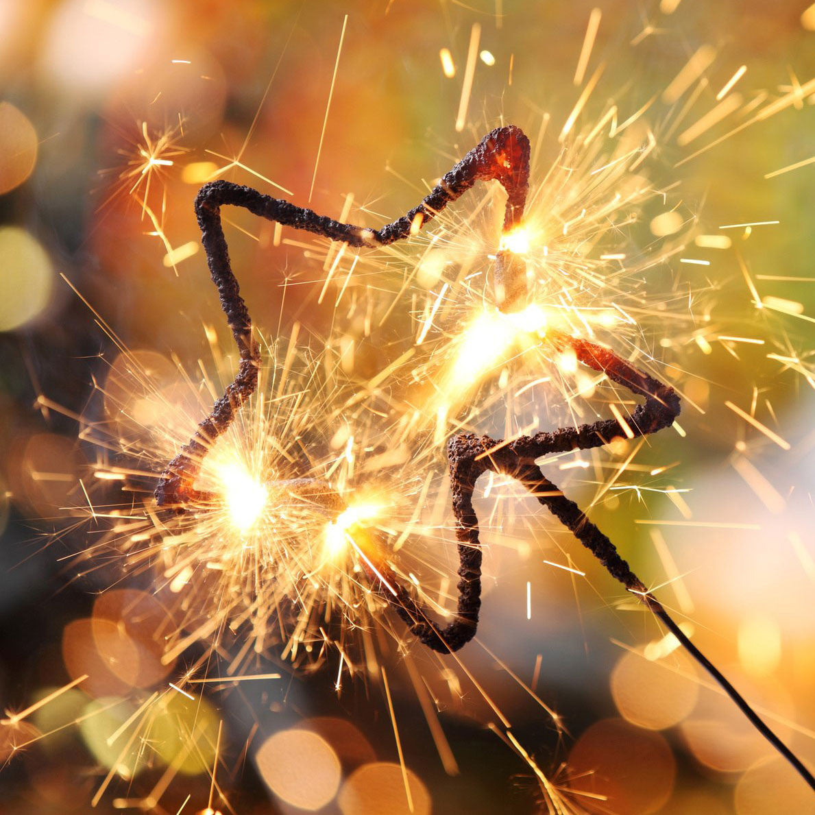 Star Sparklers Gold Coated 4 Pack