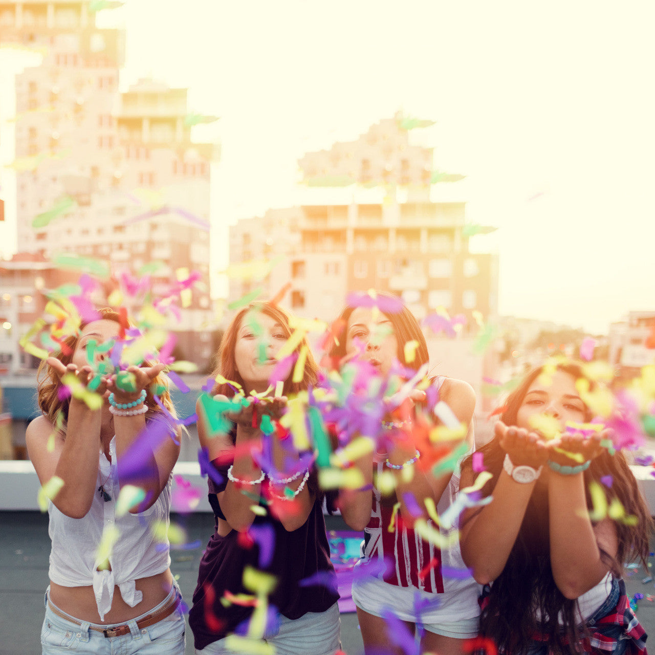 Confetti Flick Sticks - 14" Multicolor