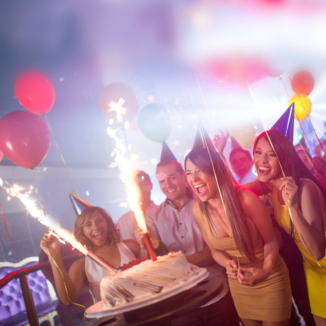 sparklers for birthday cake