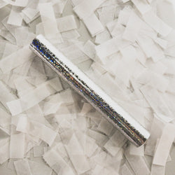 Confetti Flick Stick 6" White